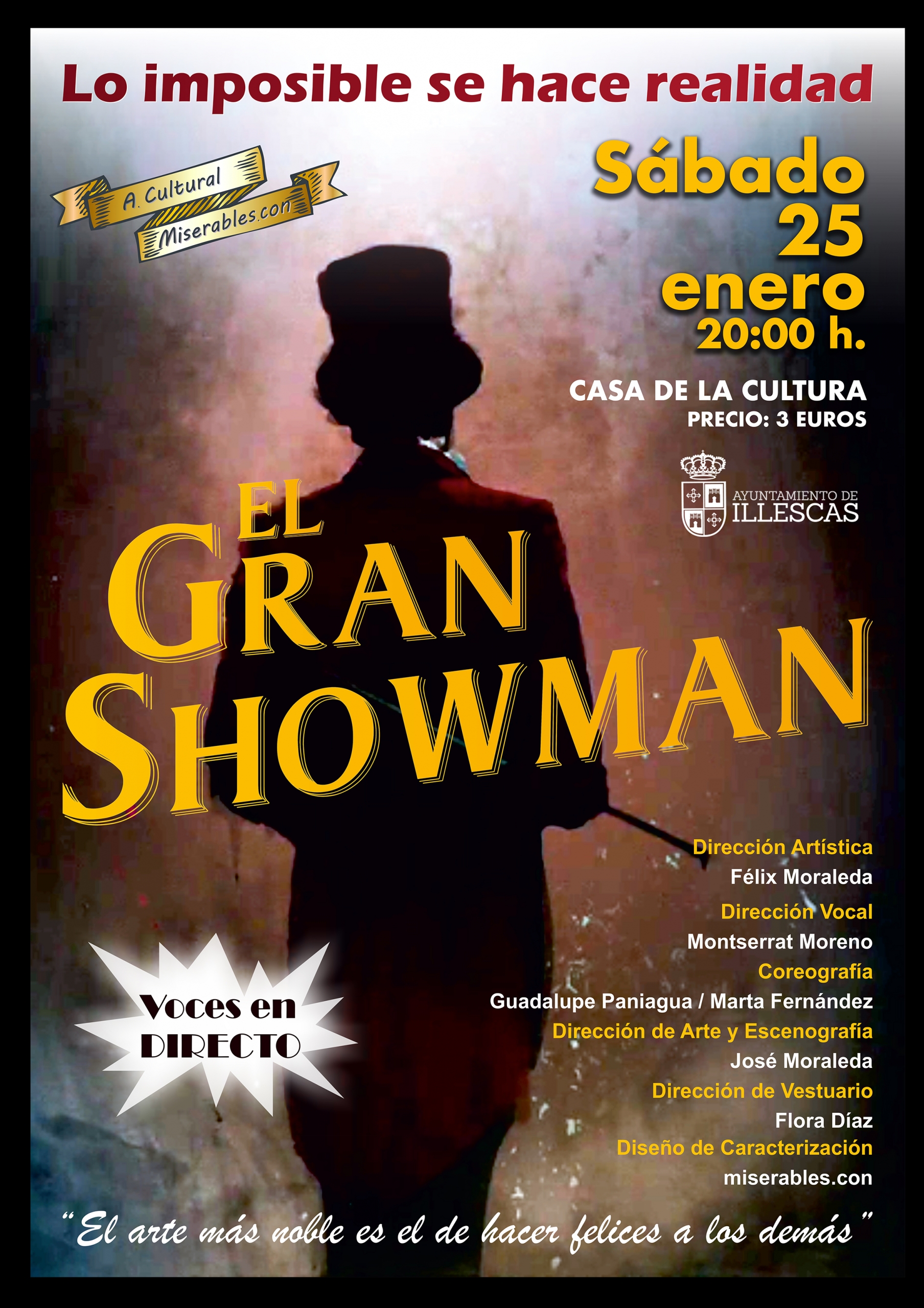 TEATRO MUSICAL "EL GRAN SHOWMAN" - Ayuntamiento de